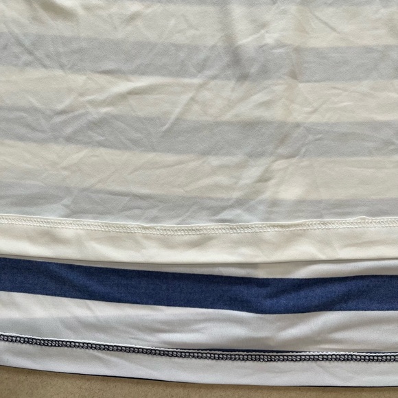 Ralph Lauren Navy & White Striped Tie-Waist Midi Dress - Picture 8 of 12